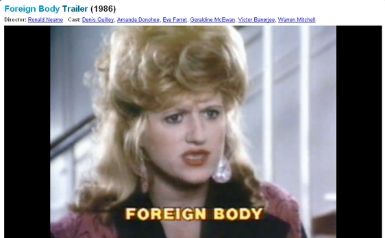 EVE FERRET in Foreign Body 1986
